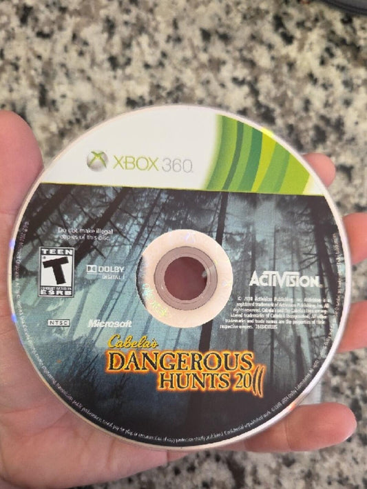 Cabela's Dangerous Hunts 2010 Xbox 360 Disc - NO CASE