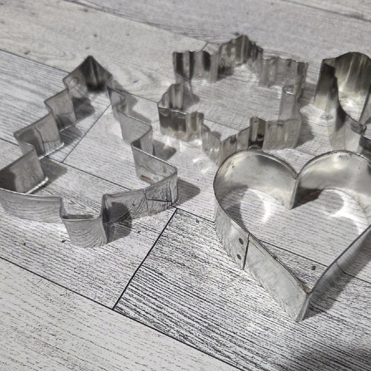 Set Of Assorted Metal Cookie Cutters