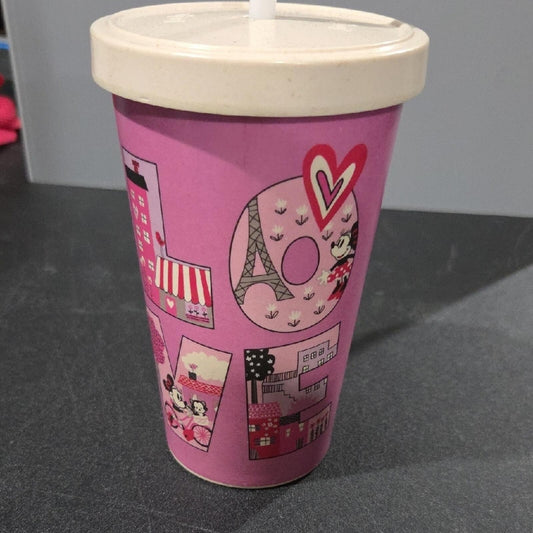 Disney Minnie Mouse Pink Tumbler with Straw
