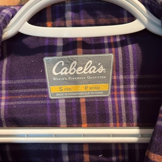 Cabela's Plaid Flannel Shirt S