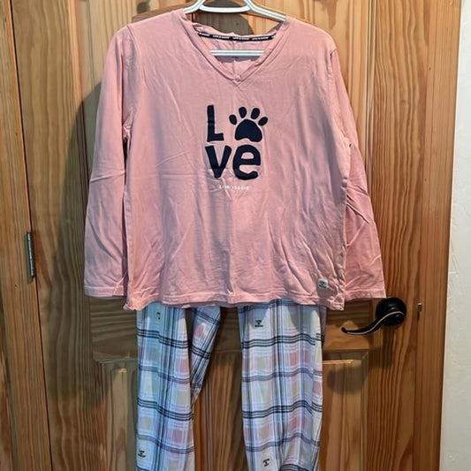 Life is Good Three Piece PJ Set L