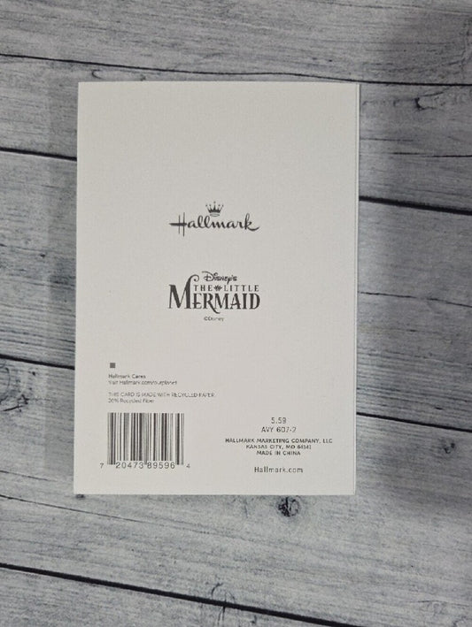 Disney Hallmark The Little Mermaid Greeting Car For Decor