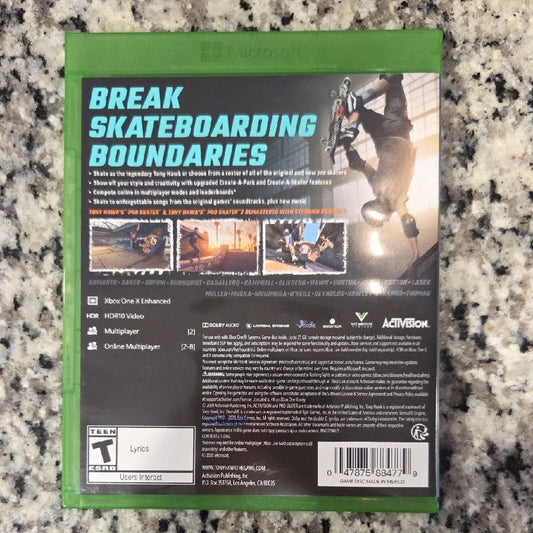Tony Hawk's Pro Skater 1 + 2 for Xbox One