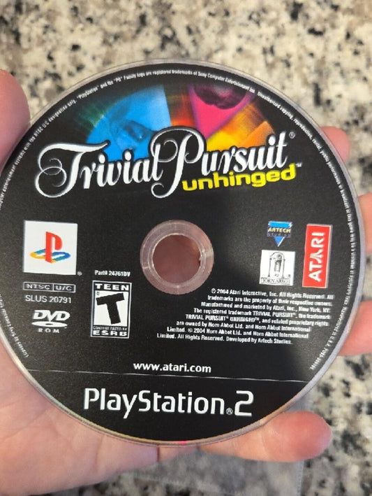 Trivial Pursuit Unhinged (PS2) PlayStation 2 - NO CASE