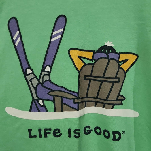 Life is Good Long Sleeved Ski Themed T S