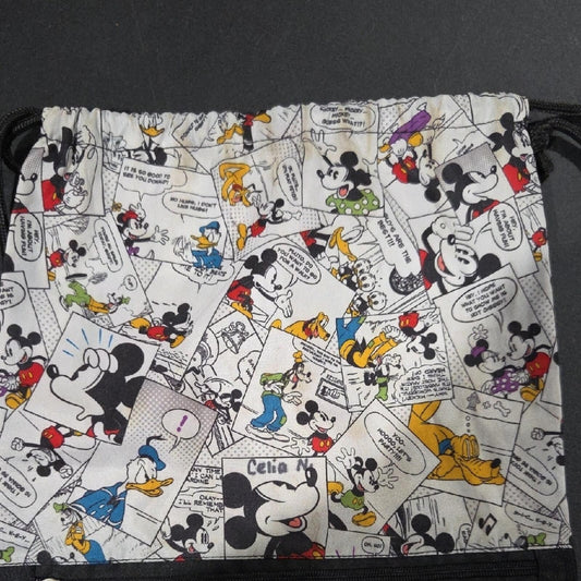 Disney Mickey Mouse Comic Strip Drawstring Bag