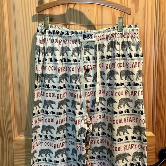 Lazy One Bear Unisex Pajama Pants L