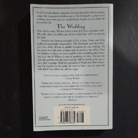 Nicholas Sparks 'The Wedding' Book