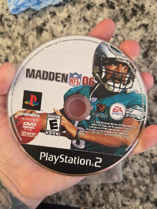 Madden NFL 06 (PS2) PlayStation 2 Game Disc - NO CASE