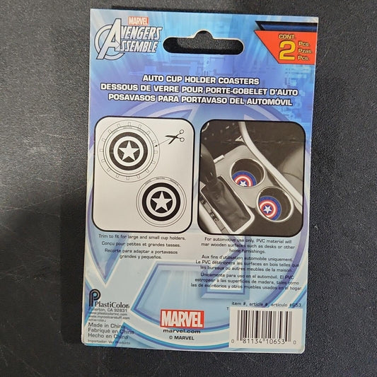Captain America Car Coasters
