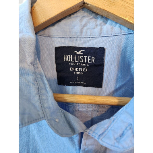 Hollister Epic Flex Button Up Shirt L