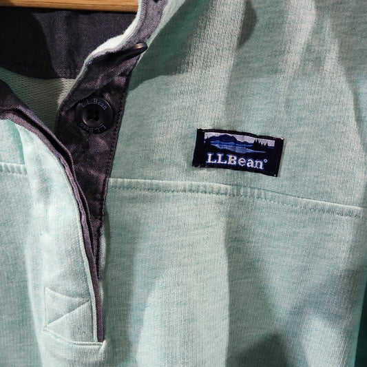 L.L. Bean 1/4 Button Top XS