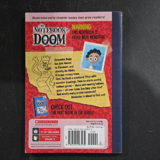 Scholastic The Notebook of Doom - Red and Blue Cover