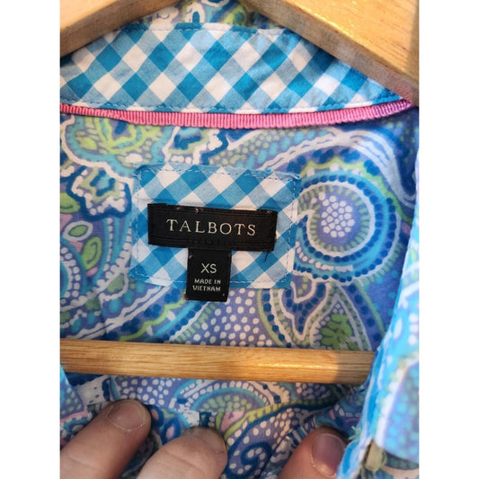Talbots Paisley Blouse XS