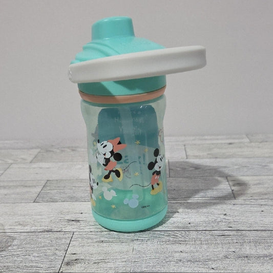 Disney Zak! Mickey And Minnie Mouse Flip Top Water Bottle