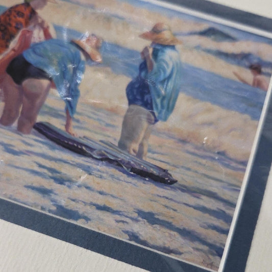 Beach Scene Art Print By Guy Morrow