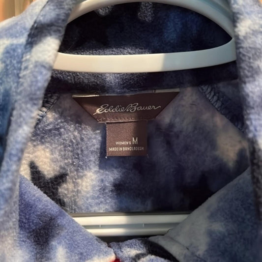 Eddie Bauer Patriotic 1/4 Zip Fleece M