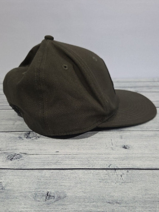 Harley-Davidson Olive Green Skull Patch Snapback Hat Size Large