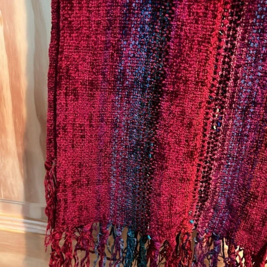Handwoven Chenille Scarf