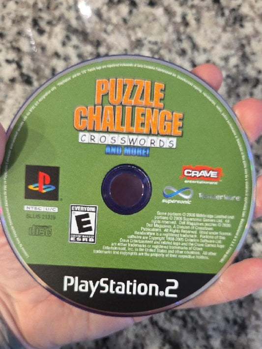 Puzzle Challenge (PS2) Playstation 2 Disc - NO CASE