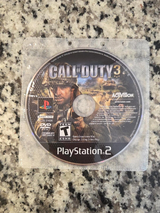 Call of Duty 3 (PS2) PlayStation 2 Game Disc - NO CASE