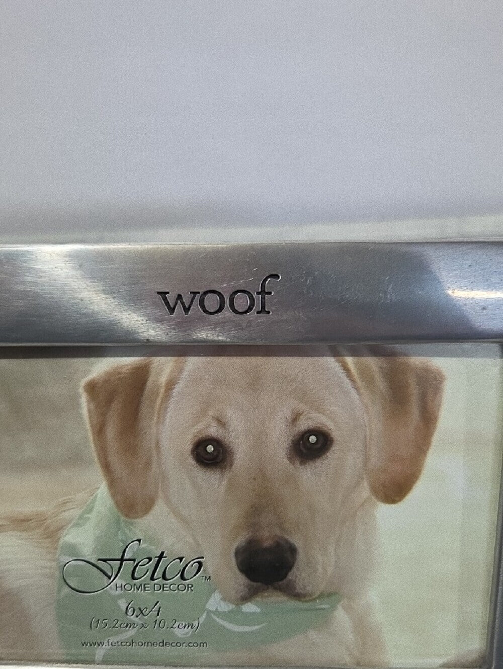 Fetco Silver Polished Dog 4x6 Photo Frame