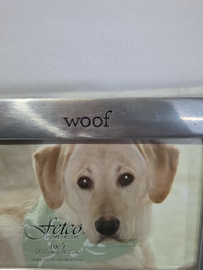 Fetco Silver Polished Dog 4x6 Photo Frame