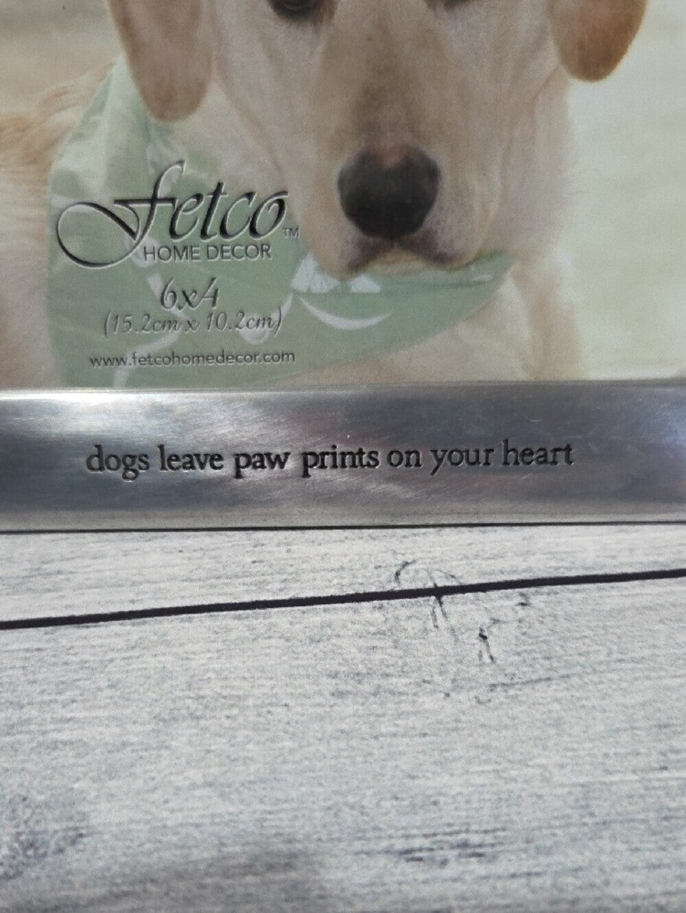 Fetco Silver Polished Dog 4x6 Photo Frame