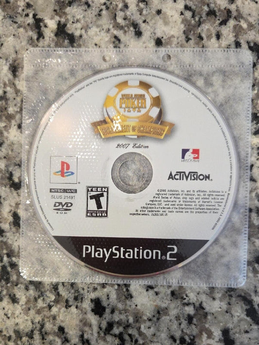 World Series of Poker 2007 (PS2) Playstation 2 Disc - NO CASE