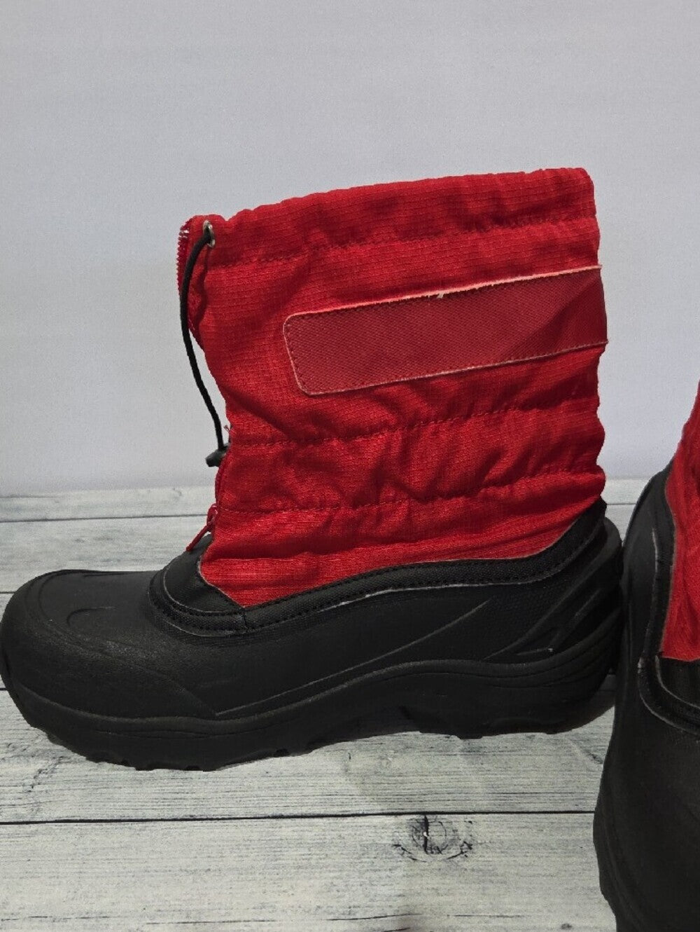 Lands' End Red and Black Youth Winter Boots Size 5