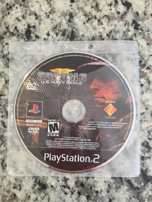 SOCOM 3 (PS2) Playstation 2 Game Disc - NO CASE