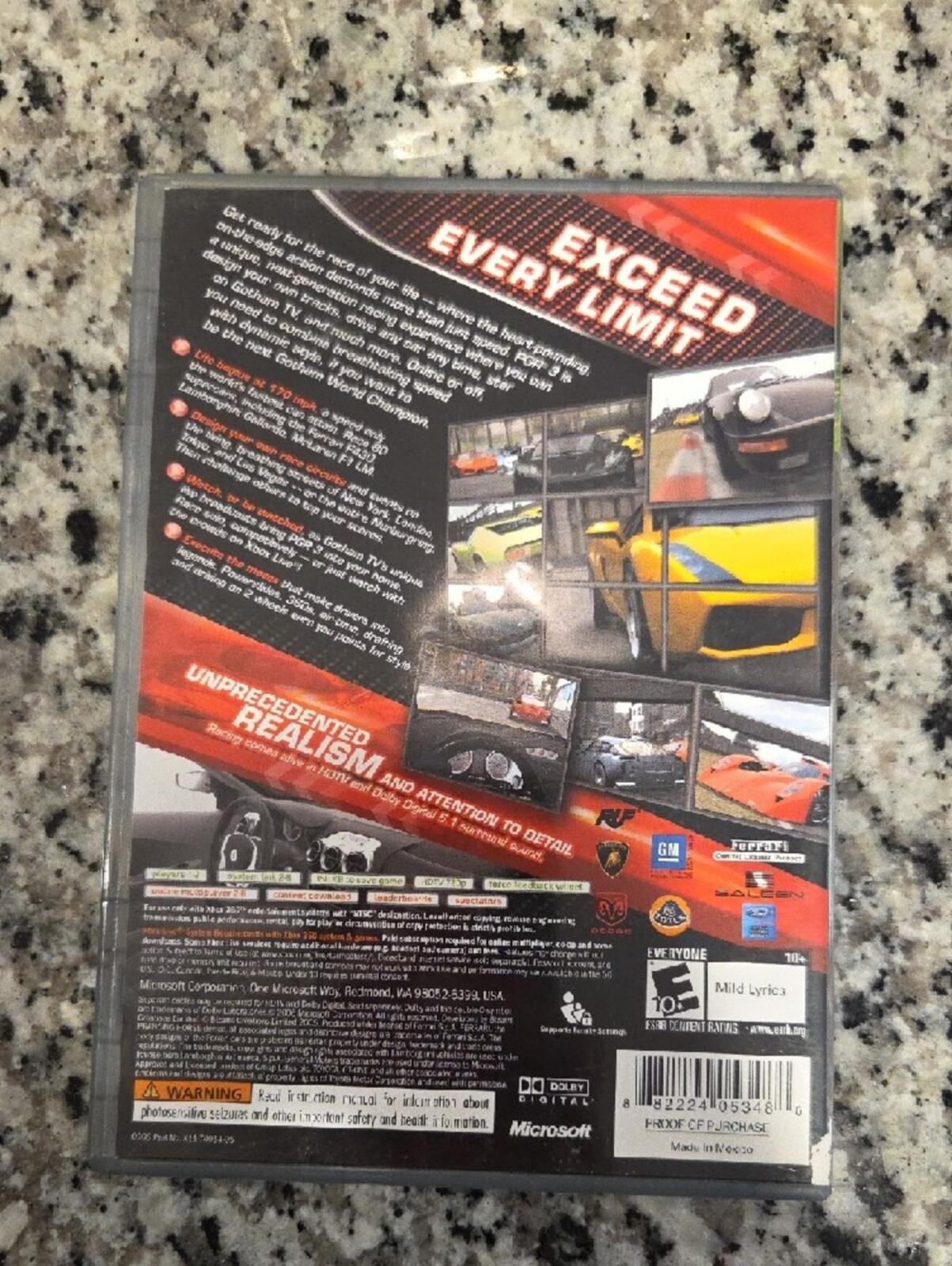 PGR Project Gotham Racing 3 Xbox 360