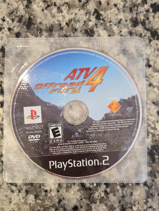 ATV Offroad Fury 4 (PS2) Playstation 2 Disc - NO CASE