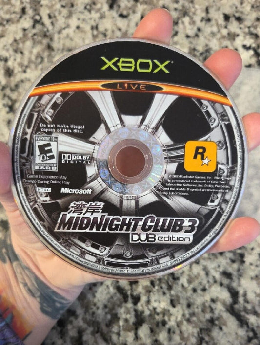Midnight Club 3 DUB Edition Xbox Disc - NO CASE