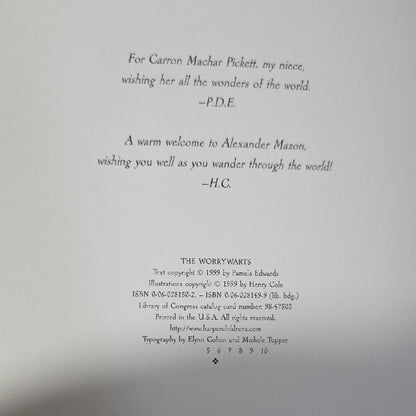 The Worrywarts Children's Book