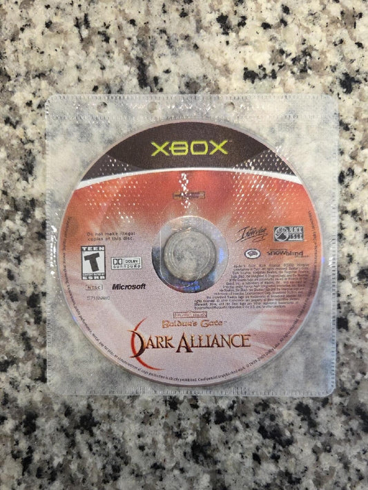 Baldur's Gate: Dark Alliance Xbox Game Disc - NO CASE