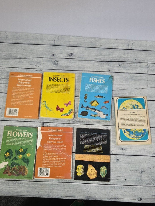 Set of Vintage Golden Guides Nature Books