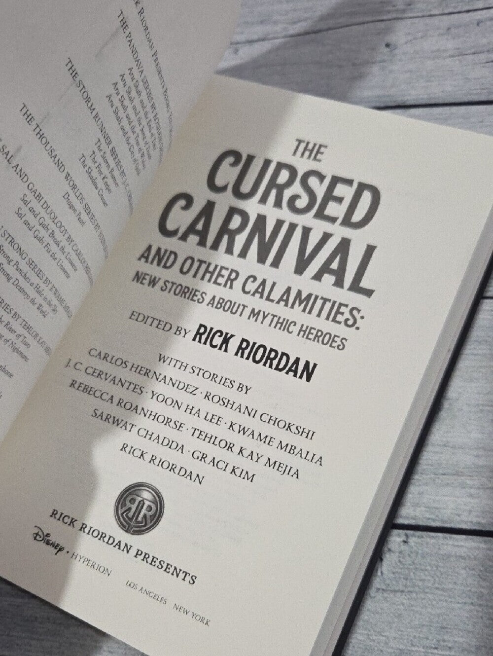 Rick Riordan Presents The Cursed Carnival and Other Calamities Hardcover