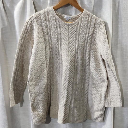 J. Jill Cable Knit Sweater M