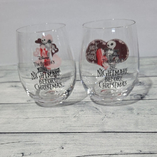 Disney The Nightmare Before Christmas Stemless Wine Glasses