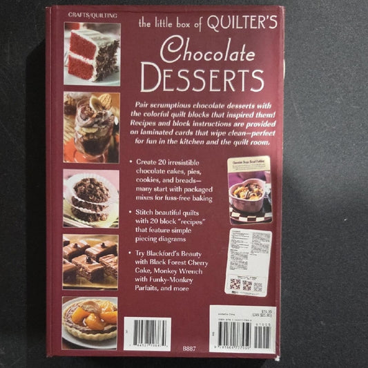 Quilter's Chocolate Desserts Recipe And Pattern Cards