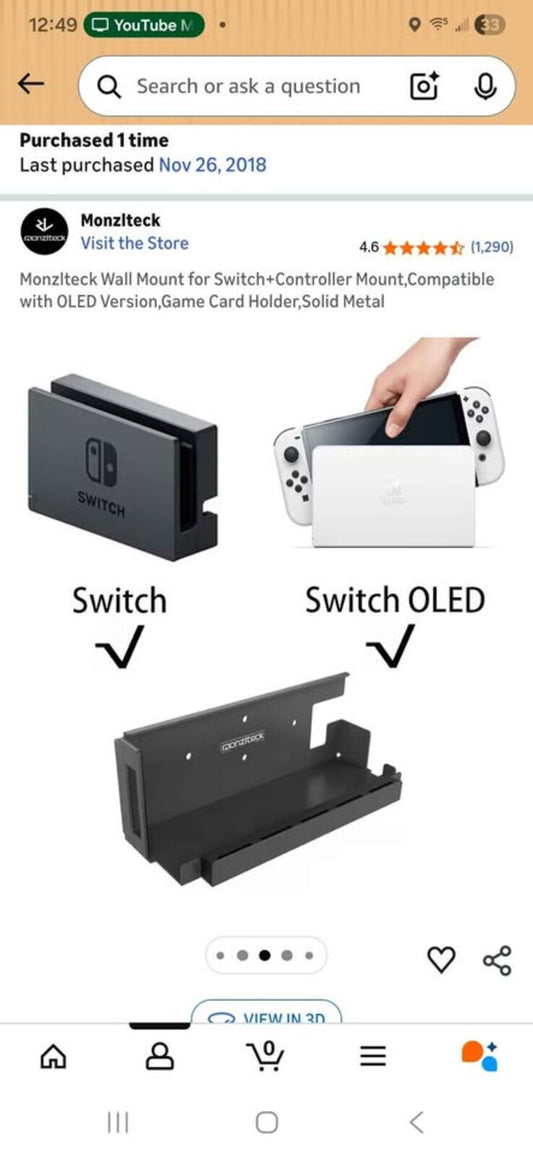 Nintendo Switch Mount
