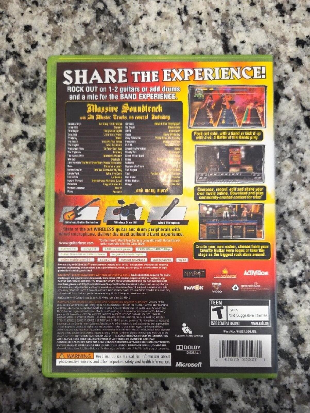 Guitar Hero: World Tour Xbox 360