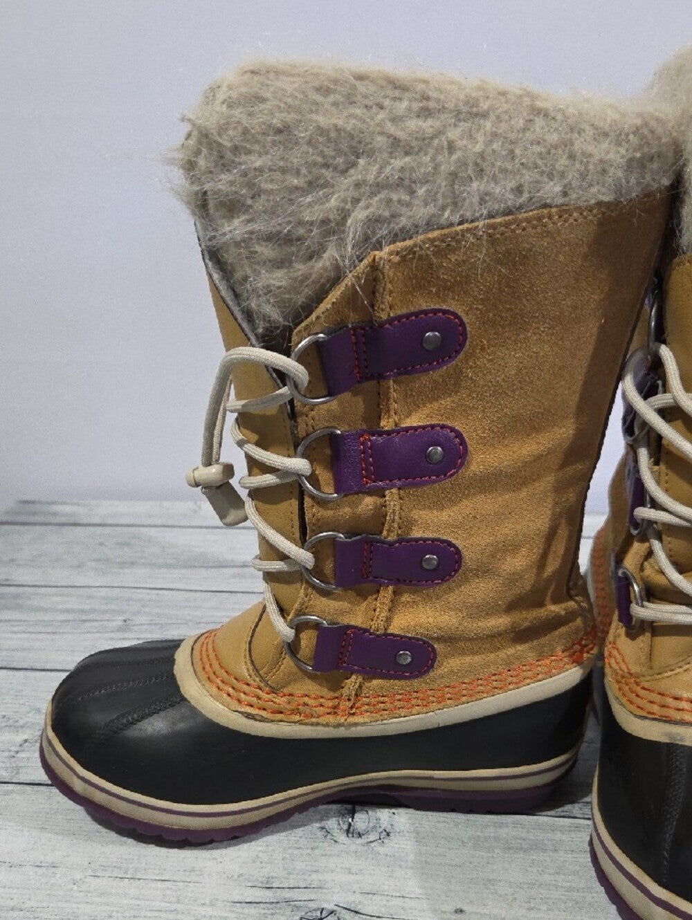 Sorel Joan Of Arctic Youth Waterproof Winter Boots Size 2
