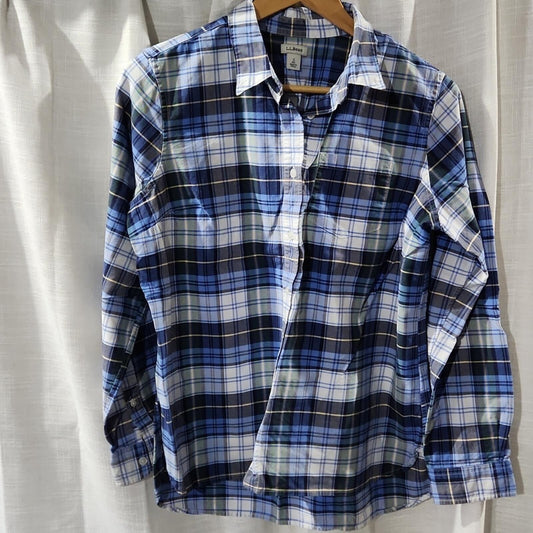 LL Bean Plaid Shirt S