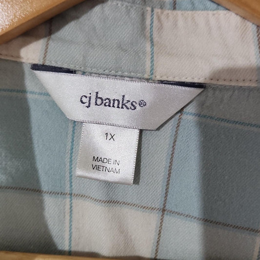 Christopher & Banks Plaid Shirt XL
