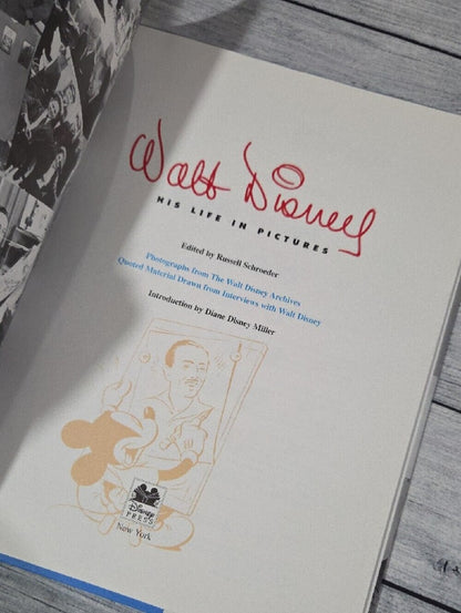 Walt Disney: His Life in Pictures Hardcover Book