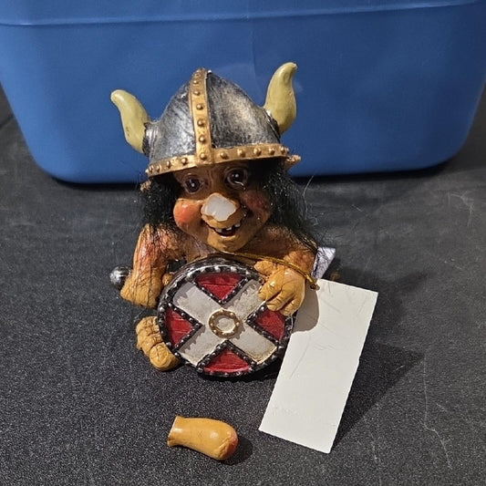 Viking Troll Figurine with Shield