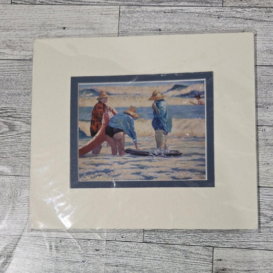 Beach Scene Art Print By Guy Morrow