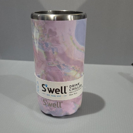 S'well Geode Rose 12oz Slim Drink Chiller
